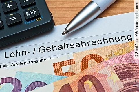 Verdienstabrechnung - Einkommen - Lohnabrechnung - Gehaltsabrech