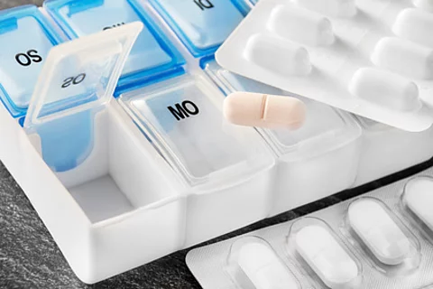 Tabletten in Portionsbox