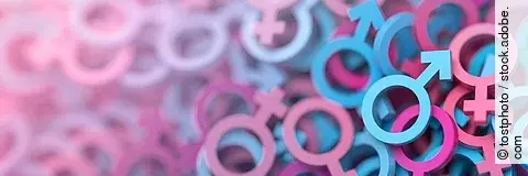 Geschlechtersymbole - weiblich und männlich