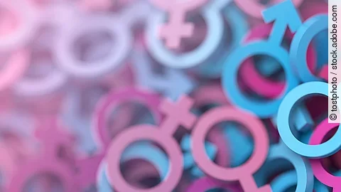 Geschlechtersymbole - weiblich und männlich