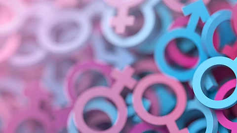 Geschlechtersymbole - weiblich und männlich