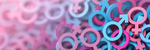 Geschlechtersymbole - weiblich und männlich