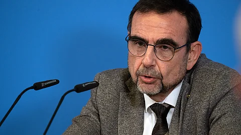 Klaus Holetschek, Vorsitzender der CSU-Fraktion im Landtag, spricht bei einer Pressekonferenz anlässlich der CSU-Winterklausur in Kloster Banz. 