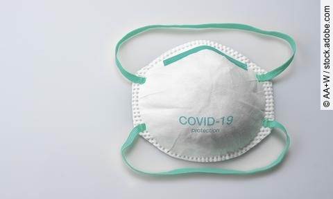Anti virus protection mask ffp2 standart to prevent corona COVID