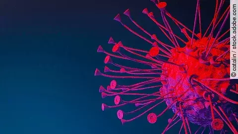 Virus Cell T-Cell cancer cell with receptors dendritic cells antigen-presenting cells mammalian immune system virus and virology concept 3d rendering 