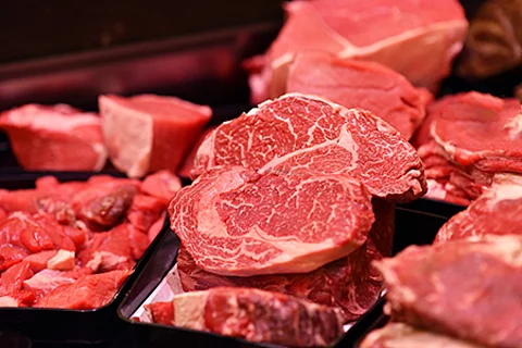 Fleisch in der Fleischtheke