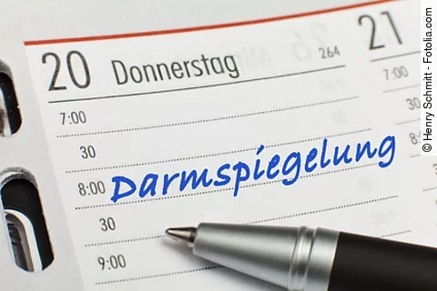 Termin für Darmspiegelung im Kalender