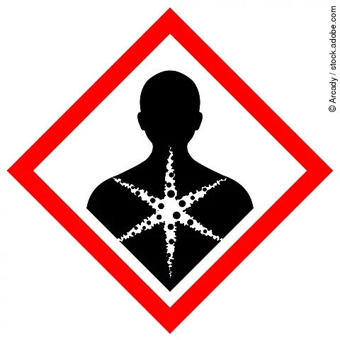 Health hazard vector warning sign