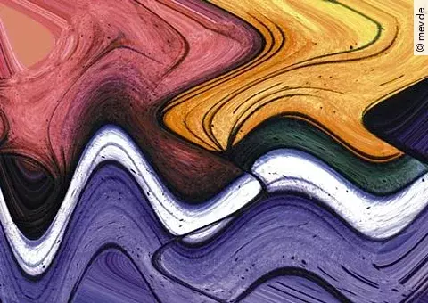 Bunte, unregelmäßige Linien 