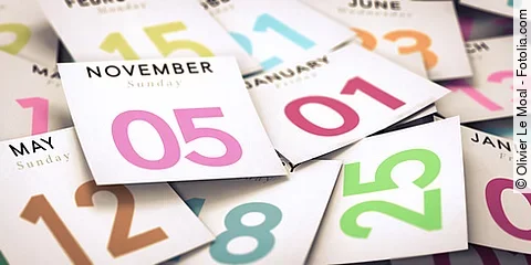 Bunte Kalenderblätter