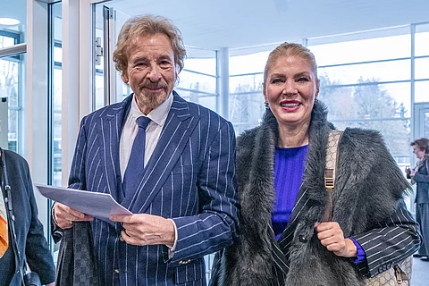 Thomas Gottschalk mit Ehefrau Karina bei einem öffentlichen Auftritt 
