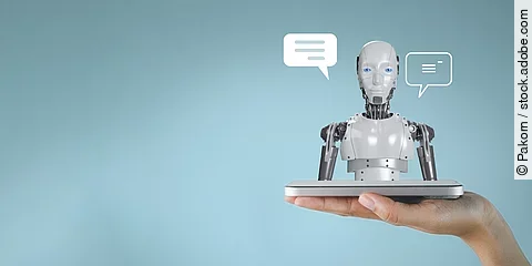 Chat GPT,AI assistant,chat bot concept.,Artificial intelligence with speech bubble on smartphone.