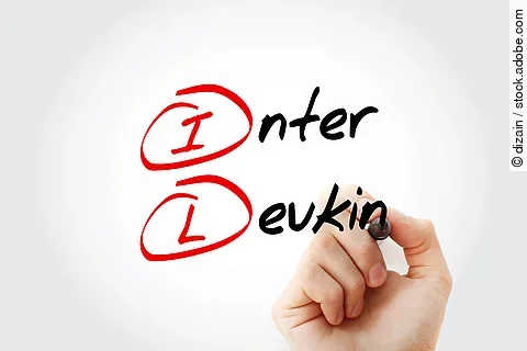 IL - interleukin acronym with marker, concept background