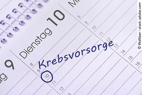 Krebsvorsorge Termin im Kalender