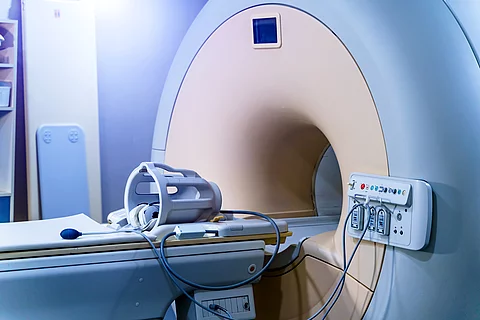 Medical CT or MRI or PET Scan standing in the modern hospital la